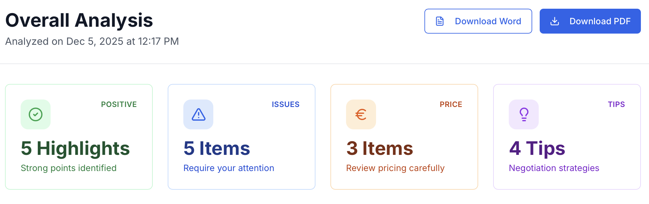 Sample Offermind Analysis Report
